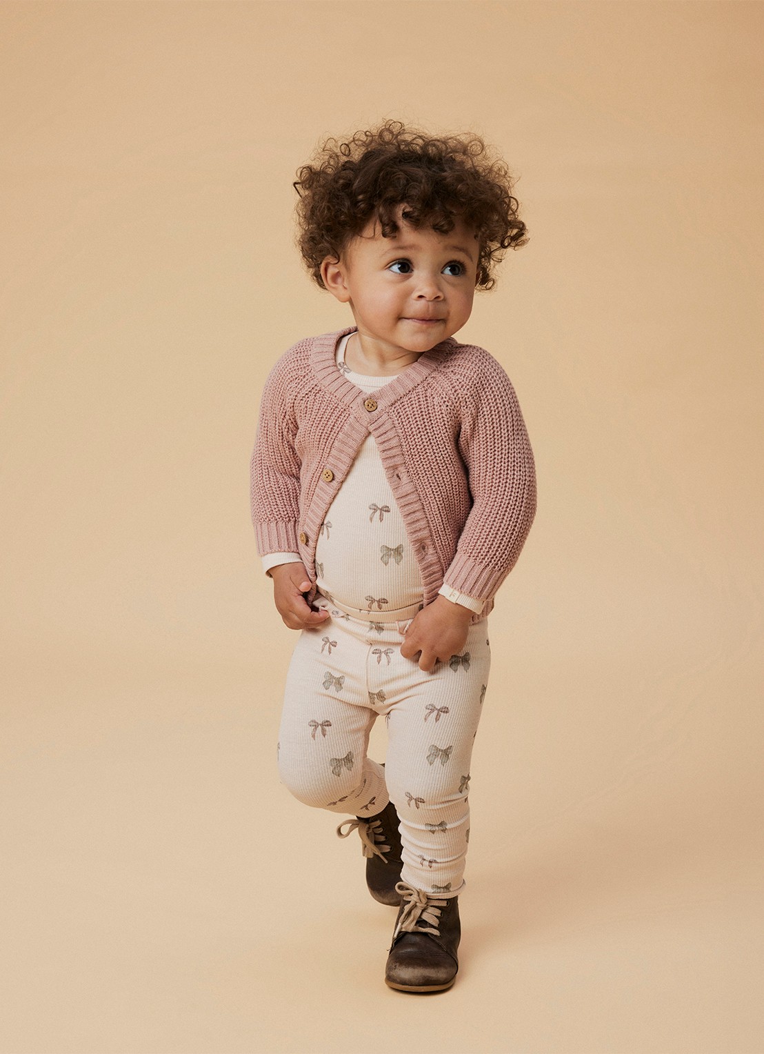 Lil 'Atelier NBFGavo legging met print  - detail 4 lichtroze