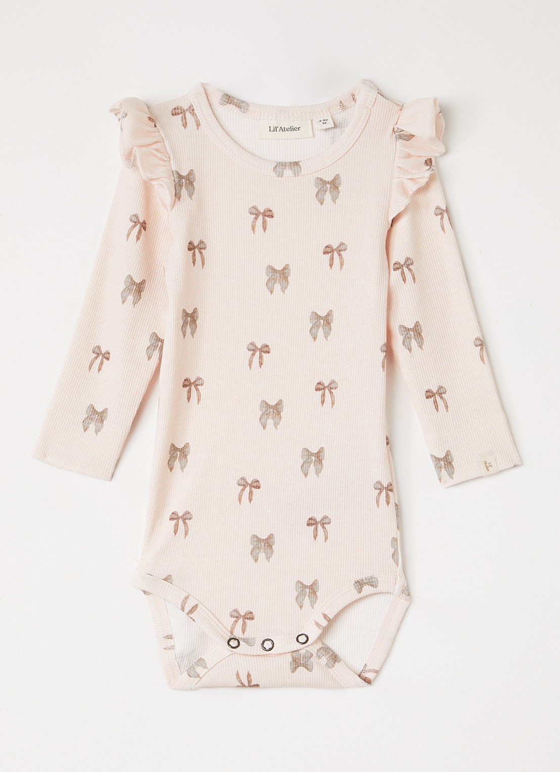 Lil 'Atelier NBFGavo romper met print - voorkant roze