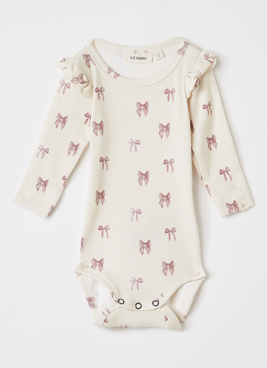 Lil 'Atelier NBFGavo romper met print - voorkant beige