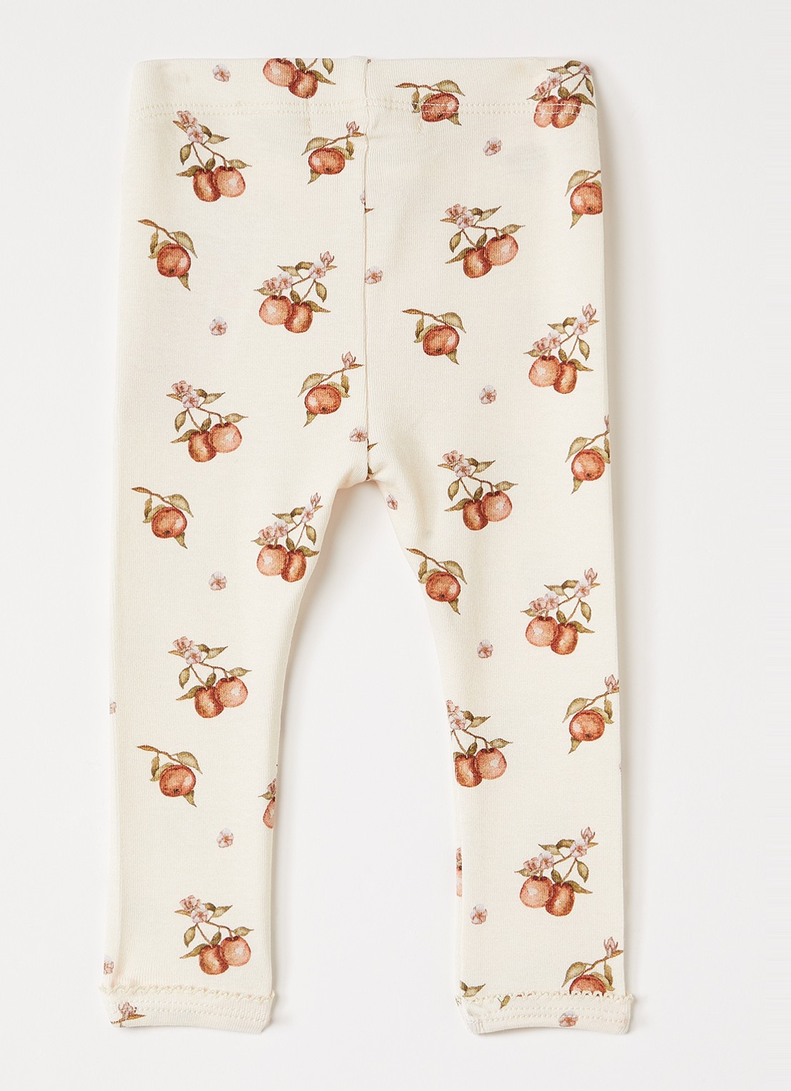 Lil 'Atelier NBFGAyo legging met print - voorkant 2 creme