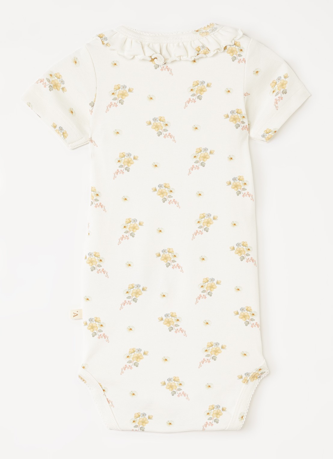 Lil 'Atelier NBFGayo SIo romper met bloemenprint - voorkant 3 ivoor