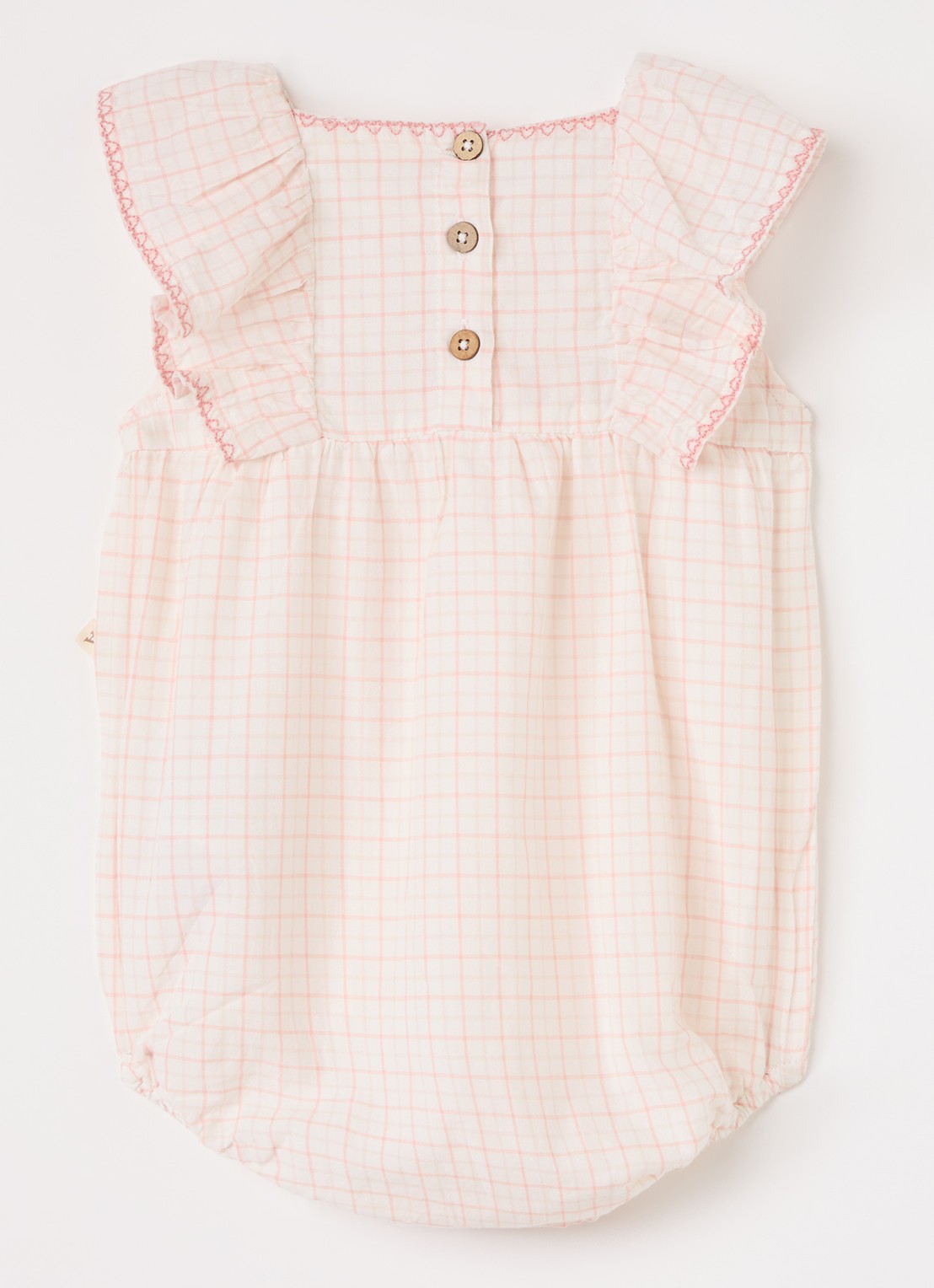 Lil 'Atelier NBFHedda babypak met ruitdessin - voorkant 2 lichtroze