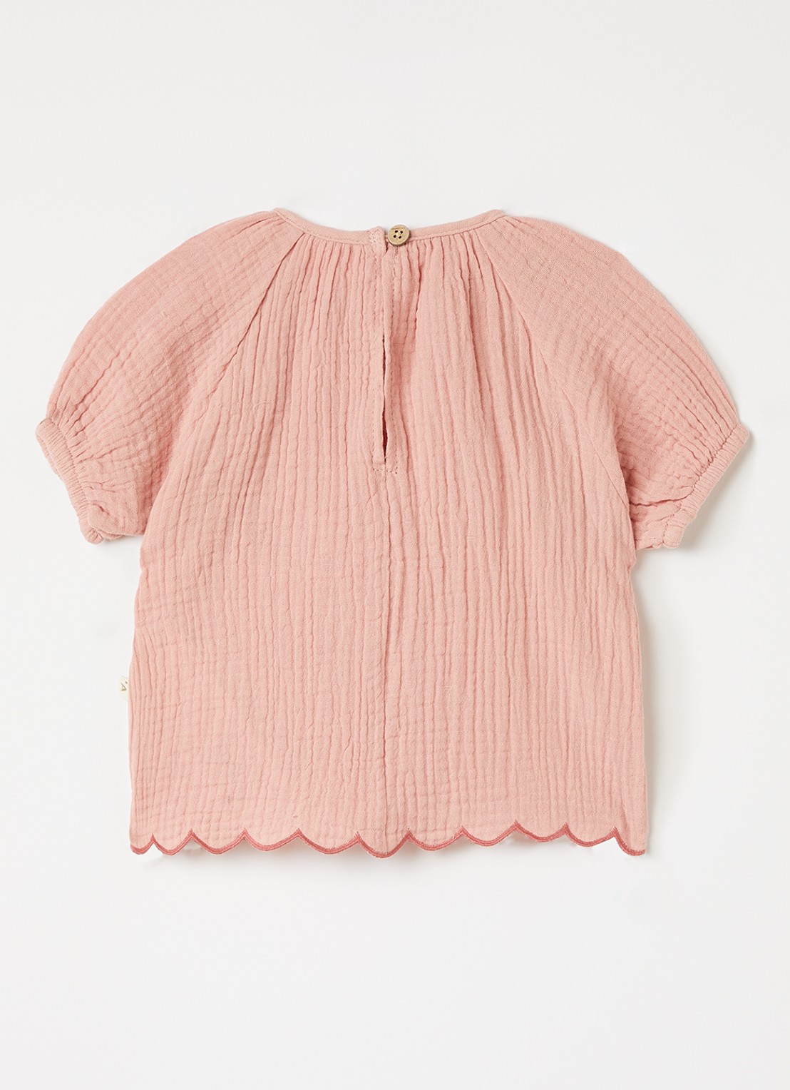Lil 'Atelier NBFHiba top met smockwerk - voorkant 2 roze