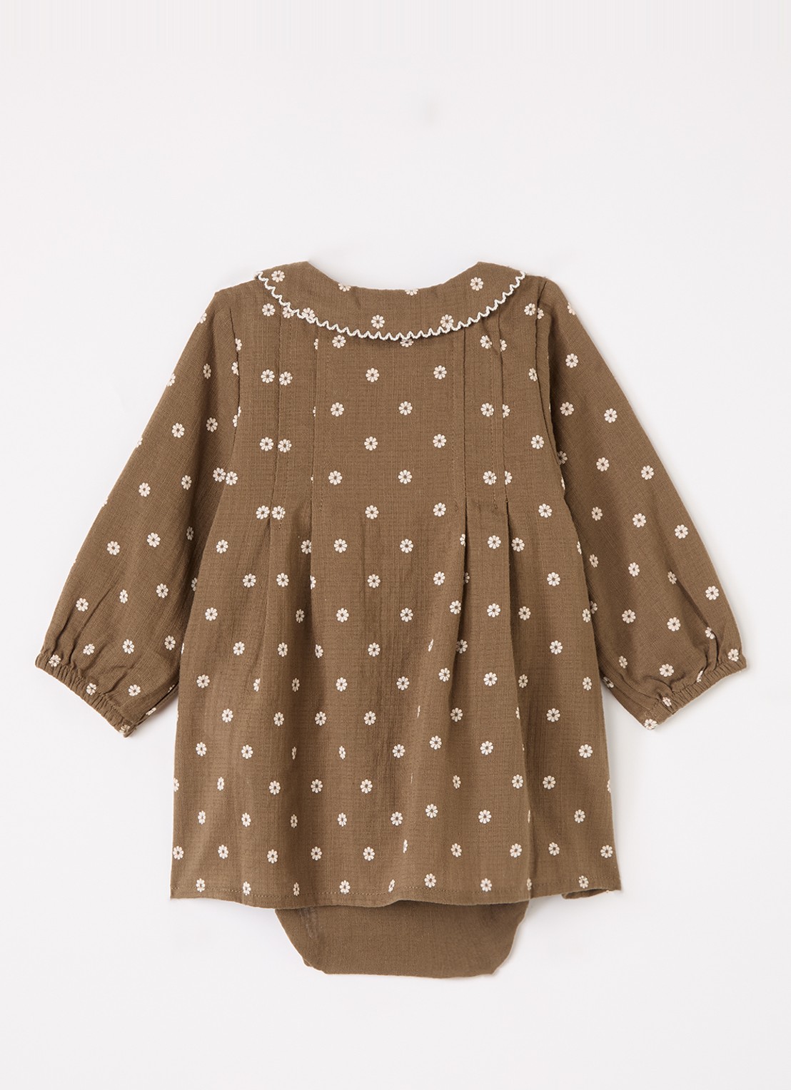 Lil 'Atelier NBFHulla jurk met print - voorkant 2 bruin