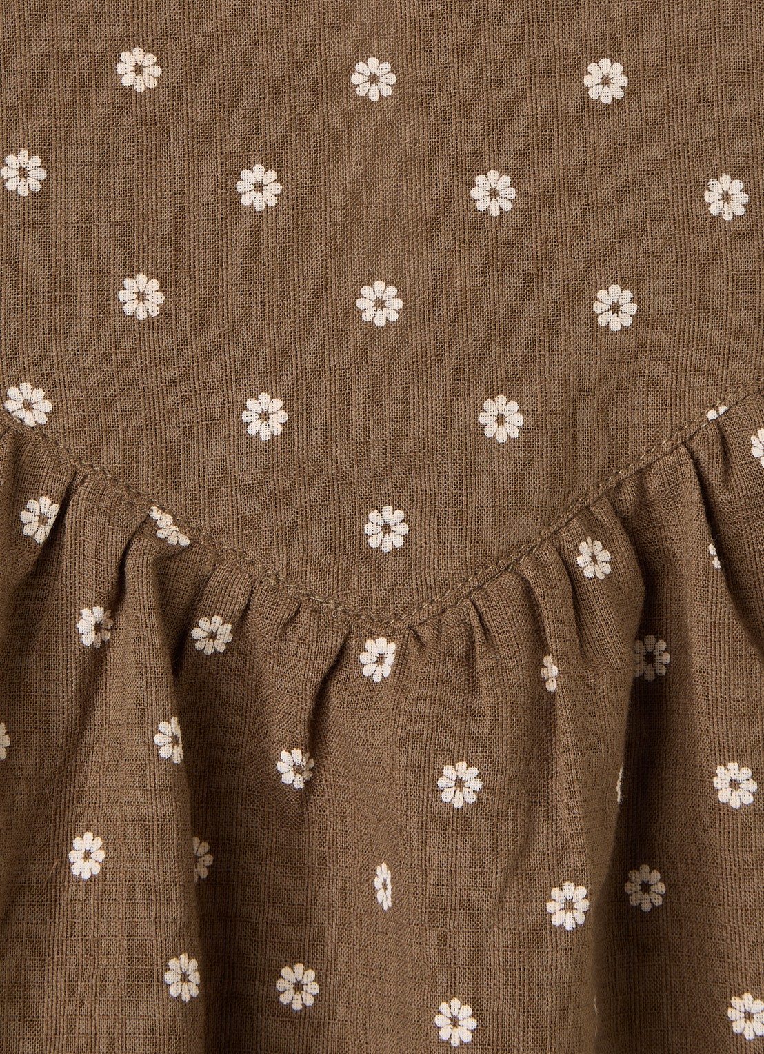 Lil 'Atelier NBFHulla jurk met print - detail bruin