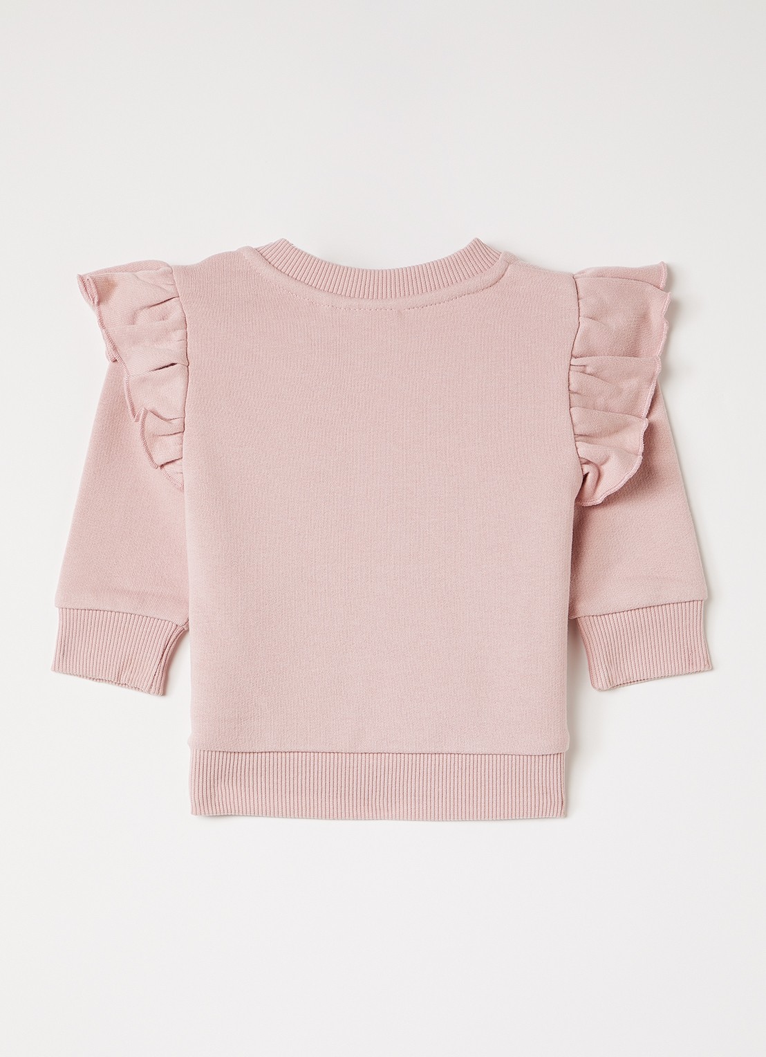 Lil 'Atelier NBFILondon sweater met ruches - voorkant 3 roze