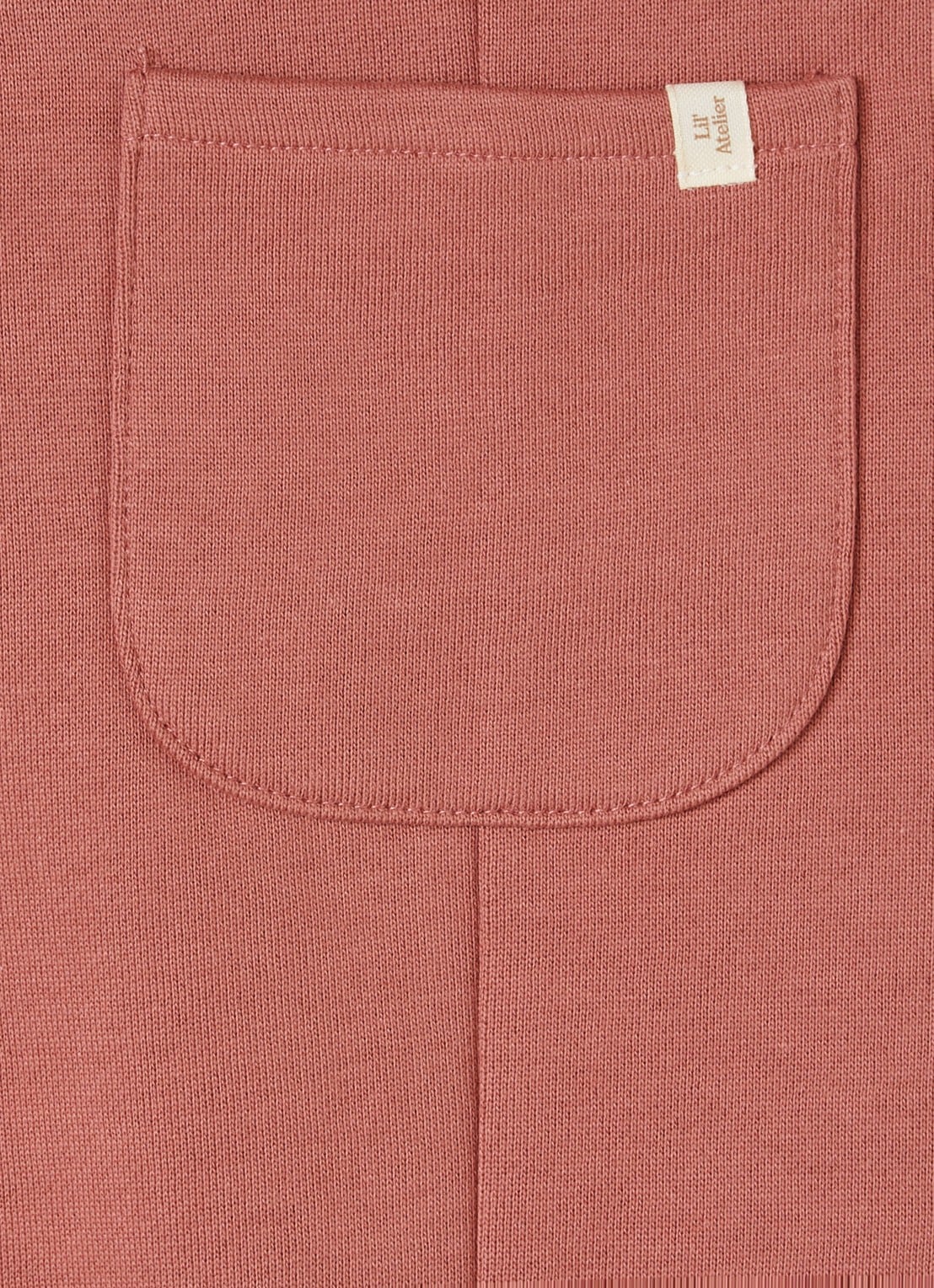 Lil 'Atelier NBFKilano jumpsuit van sweatstof - detail 3 koraalroze