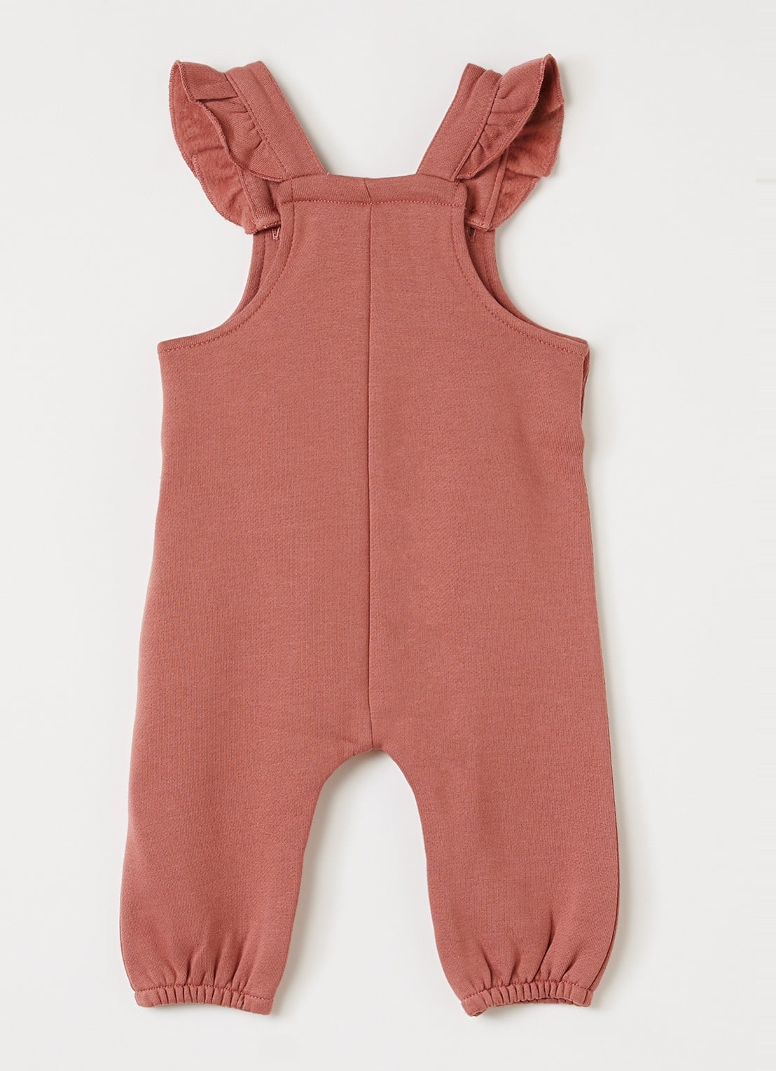 Lil 'Atelier NBFKilano jumpsuit van sweatstof - voorkant 2 koraalroze