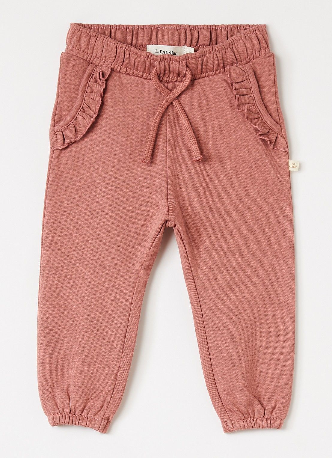 Lil 'Atelier NBFKilano tapered fit joggingbroek - voorkant koraal