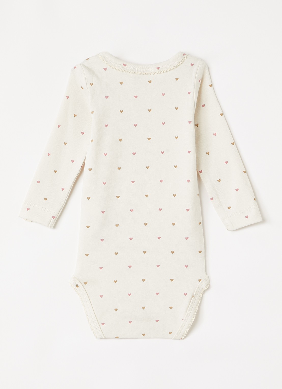 Lil 'Atelier NBFlalo tig romper in katoenblend - voorkant 2 ivoor