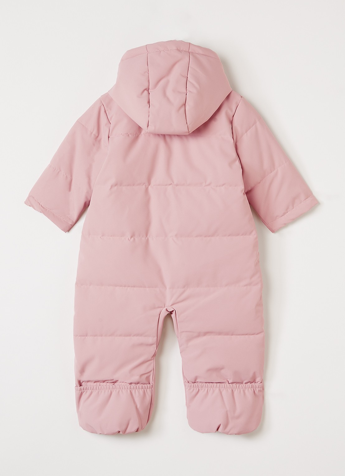 Lil 'Atelier NBFLamefow gewatteerd babypak met capuchon - voorkant 2 roze