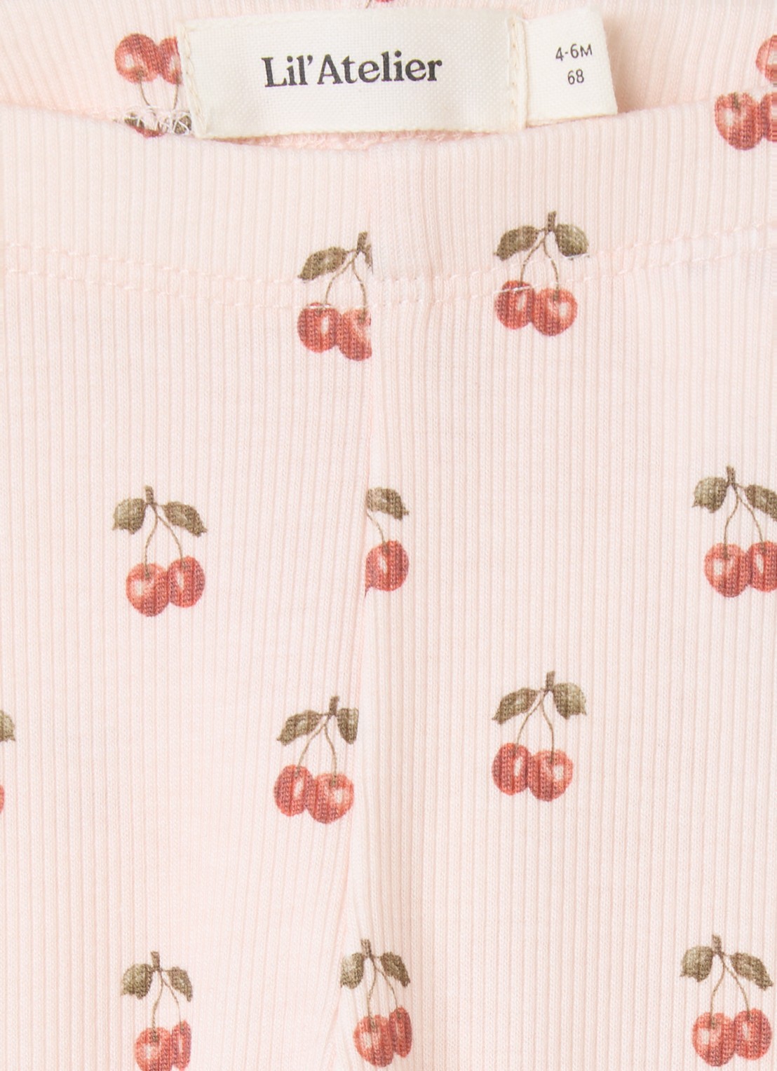 Lil 'Atelier NBFLavo ribgebreide legging  - detail lichtroze