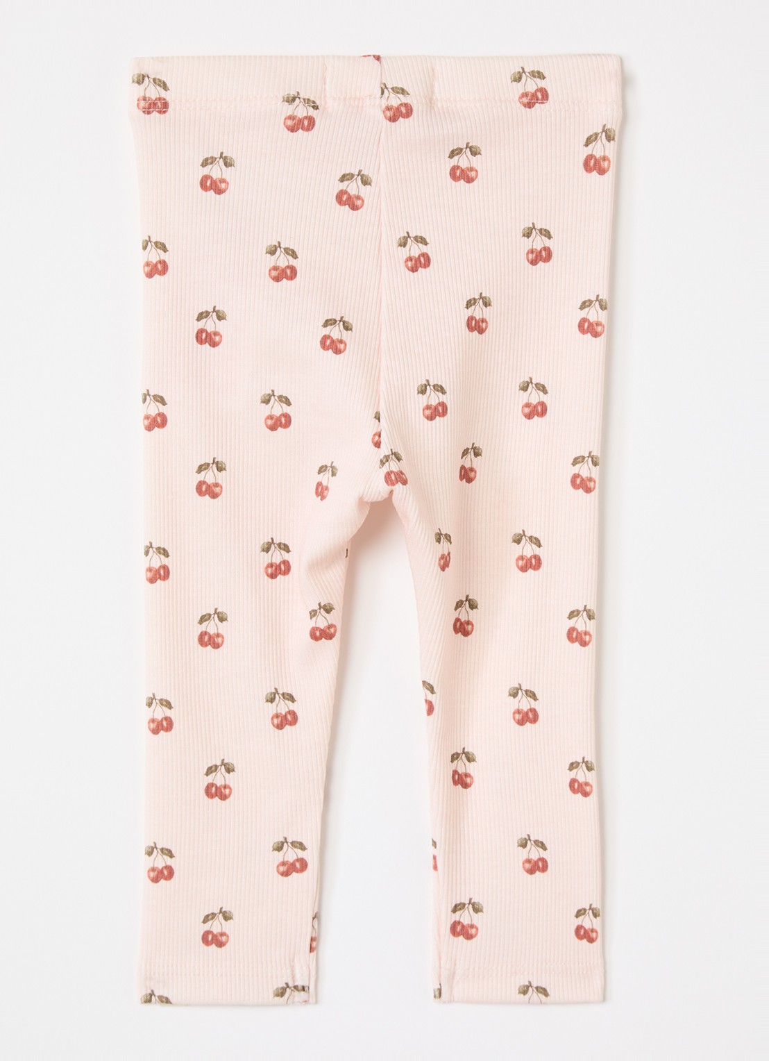 Lil 'Atelier NBFLavo ribgebreide legging  - voorkant 3 lichtroze