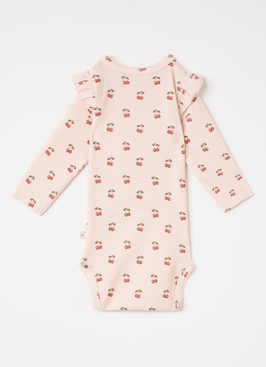 Lil 'Atelier NBFLavo ribgebreide romper  - voorkant 2 lichtroze