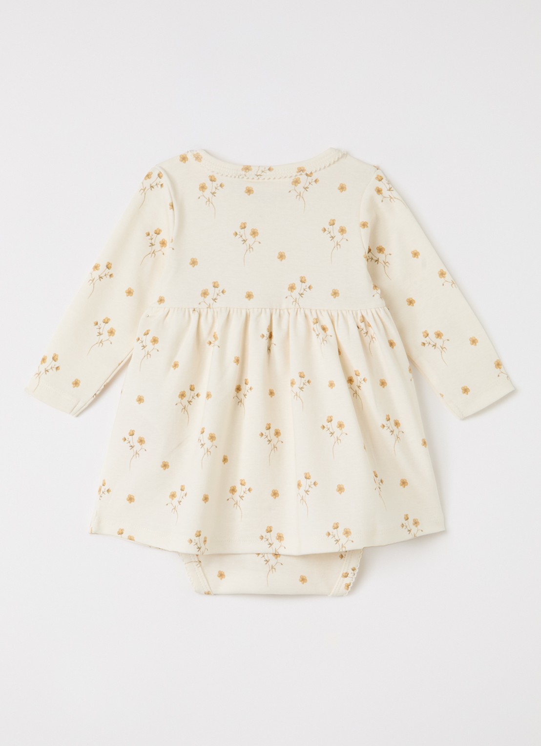 Lil 'Atelier NBFLayo jurk met bloemenprint - achterkant 3 creme