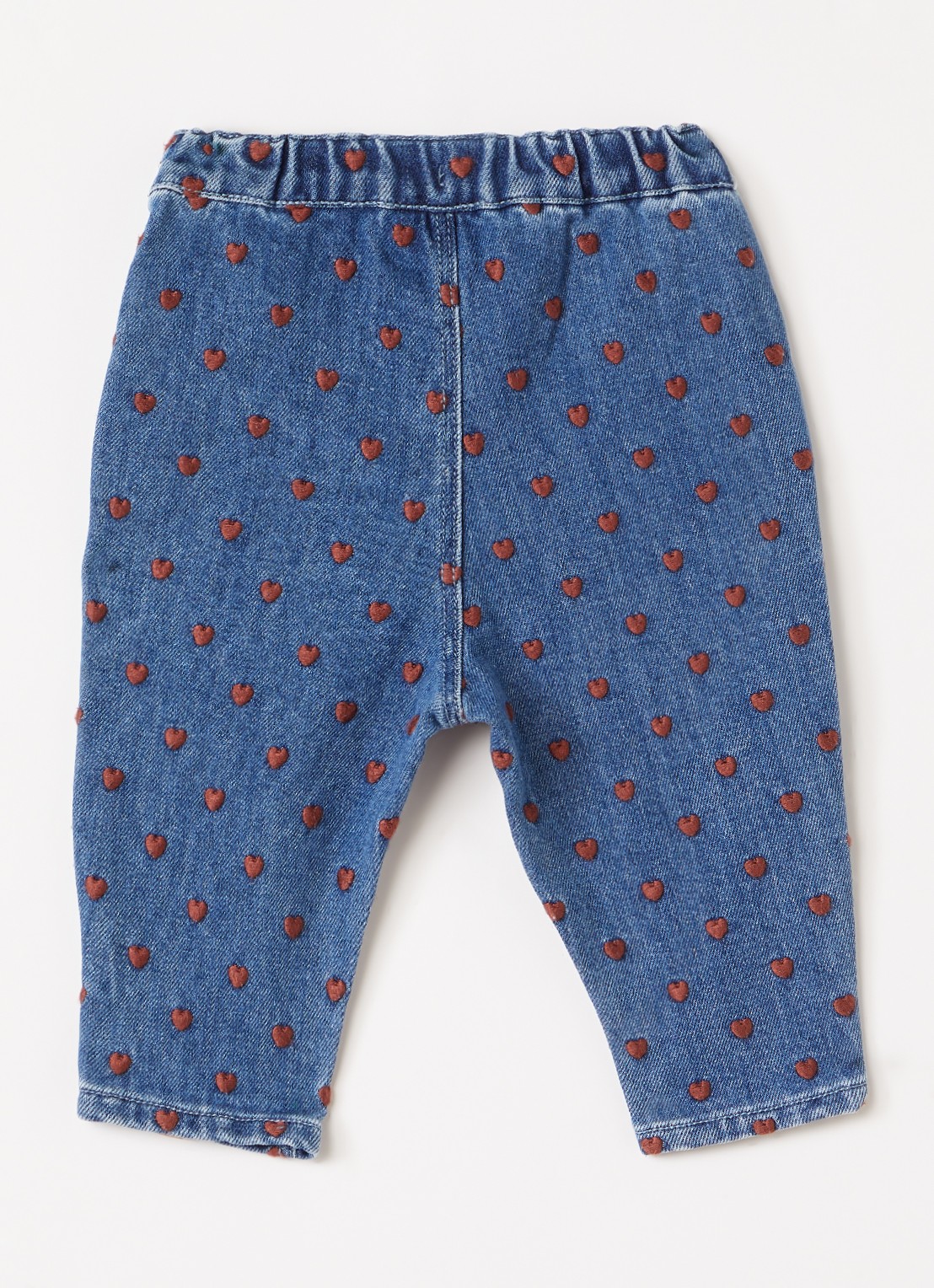 Lil 'Atelier NBFLiva slim fit jeans met borduring - voorkant 2 indigo