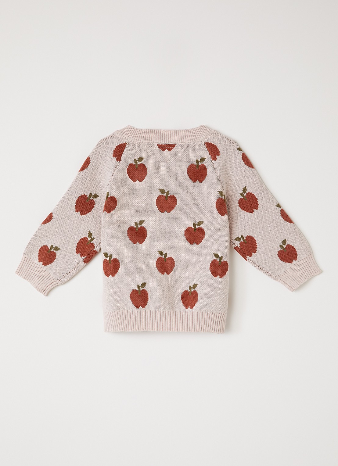 Lil 'Atelier NBFLulio fijngebreid vest met print - achterkant lichtroze