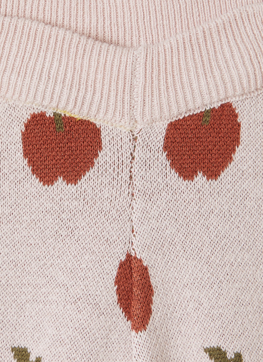 Lil 'Atelier NBFLulio fijngebreide legging met print - detail 3 lichtroze