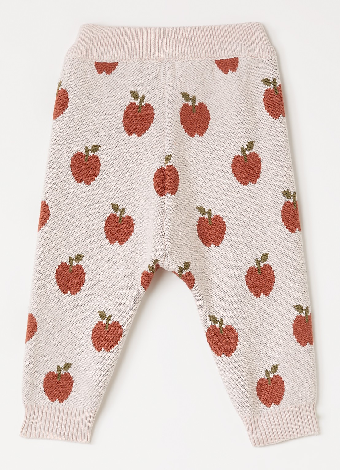 Lil 'Atelier NBFLulio fijngebreide legging met print - voorkant 2 lichtroze