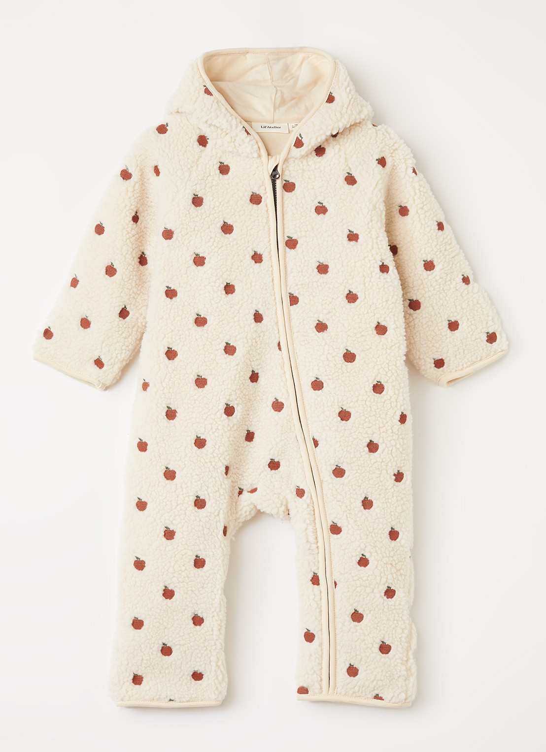 Lil 'Atelier NBFNalo Sia babypak van fleece - voorkant ivoor