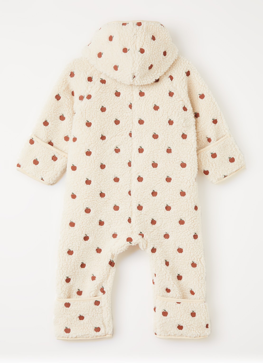Lil 'Atelier NBFNalo Sia babypak van fleece - voorkant 2 ivoor