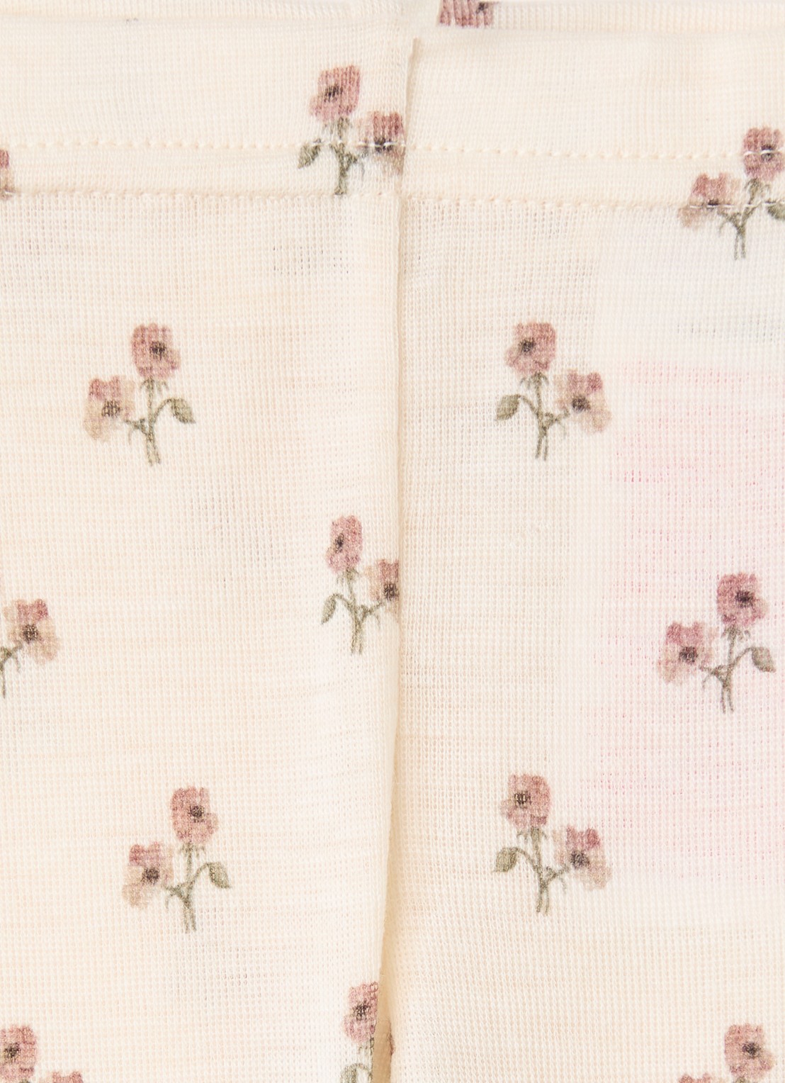 Lil 'Atelier NBFNalu legging in wolblend met print - detail 3 creme