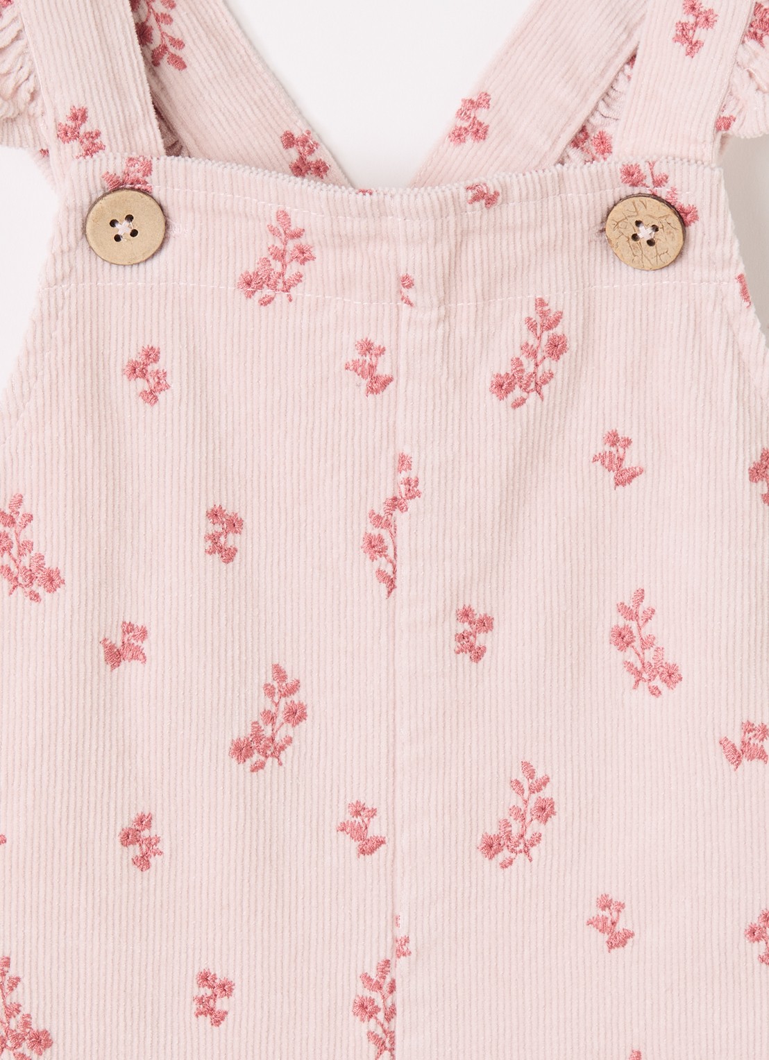 Lil 'Atelier NBFNelly jumpsuit van corduroy - detail lichtroze