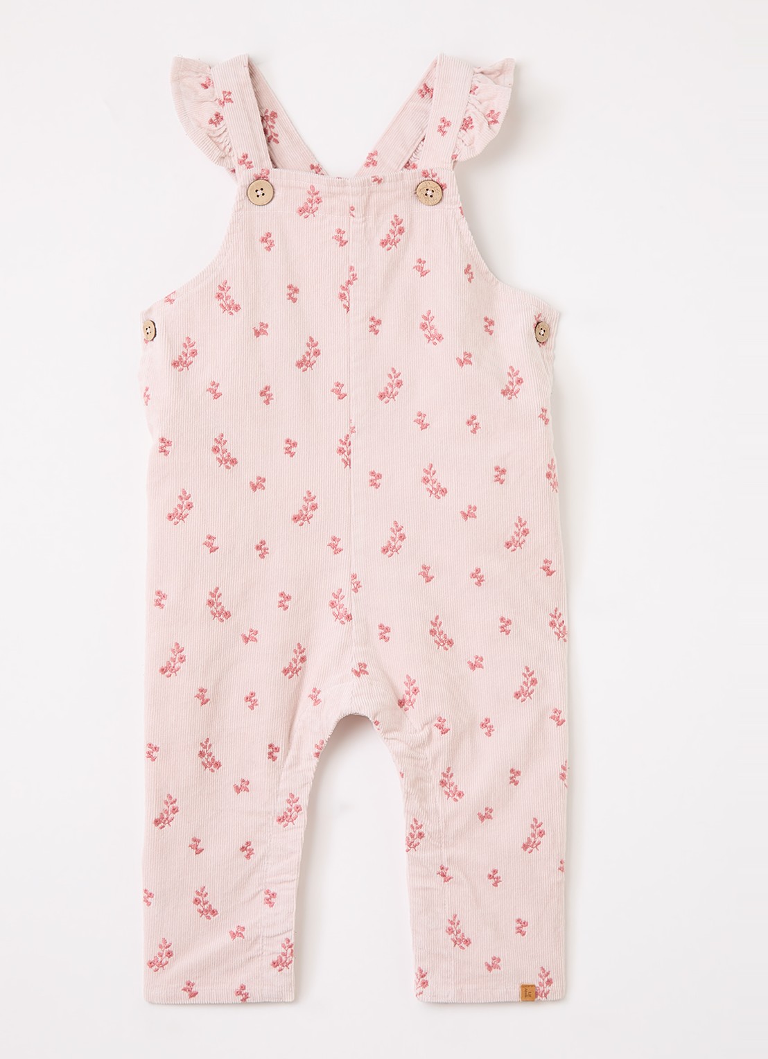 Lil 'Atelier NBFNelly jumpsuit van corduroy - voorkant 2 lichtroze