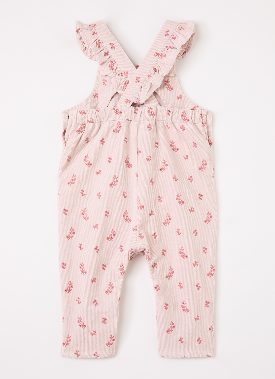 Lil 'Atelier NBFNelly jumpsuit van corduroy - voorkant 3 lichtroze