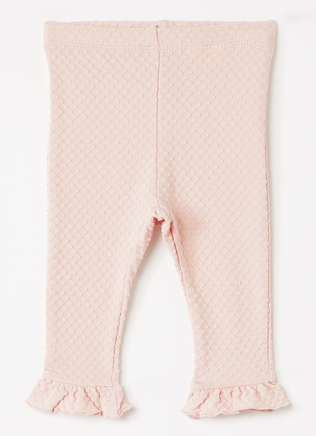 Lil 'Atelier NBFNoel flared fit legging met structuur - voorkant 2 violet
