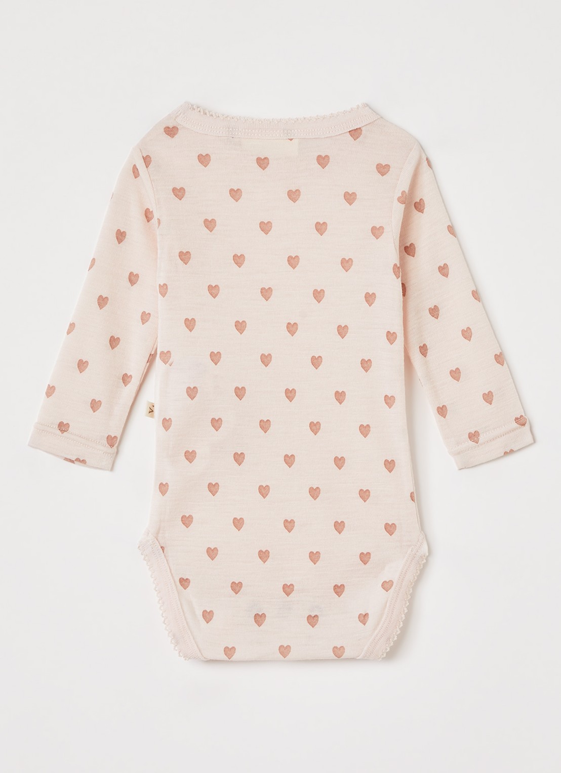 Lil 'Atelier NBFNoel Nia romper van merino wol - voorkant 2 lichtroze