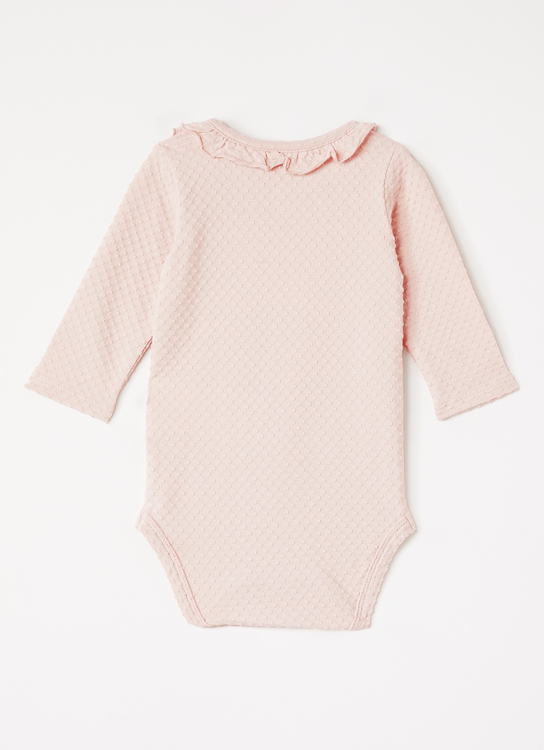 Lil 'Atelier NBFNoel romper met structuur - voorkant 2 lichtroze