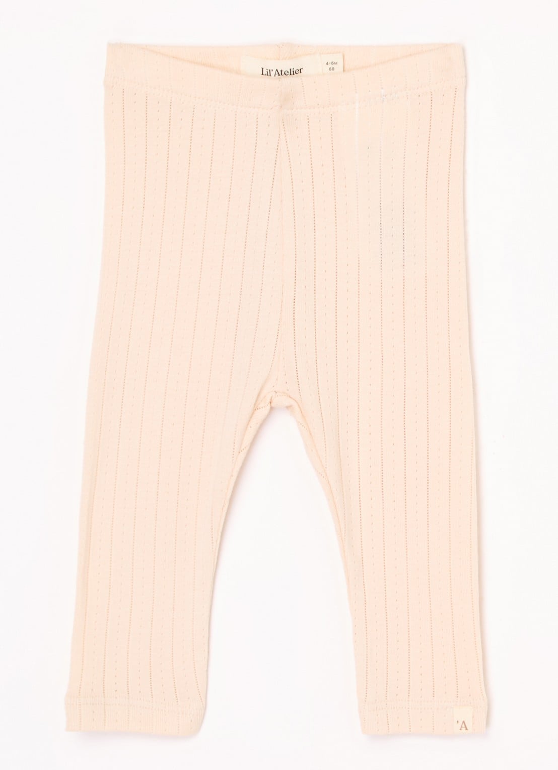 Lil 'Atelier NBFRachel legging in  katoenblend - voorkant 2 lichtroze