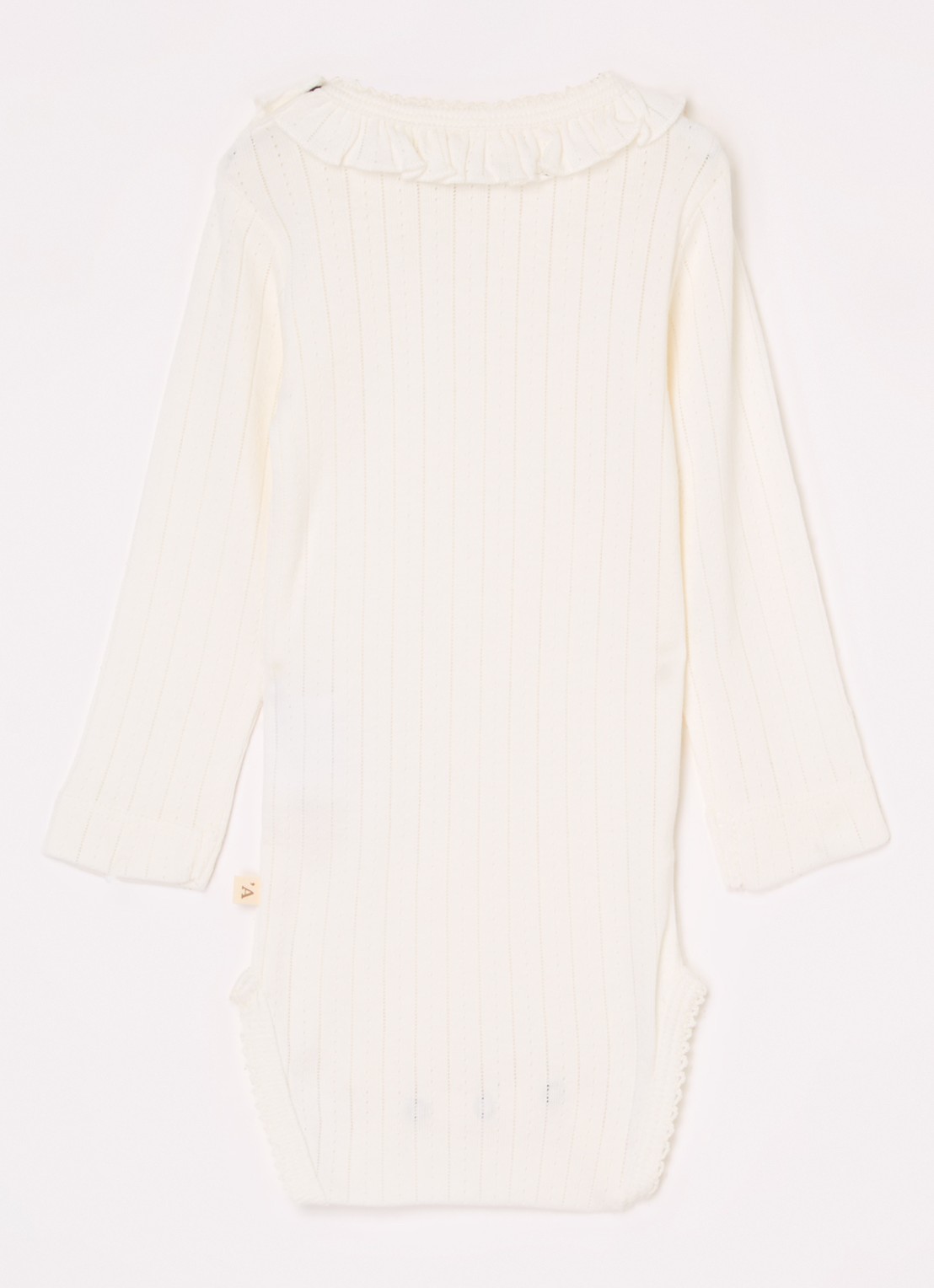 Lil 'Atelier NBFRachel romper in  katoenblend - voorkant 2 gebroken wit