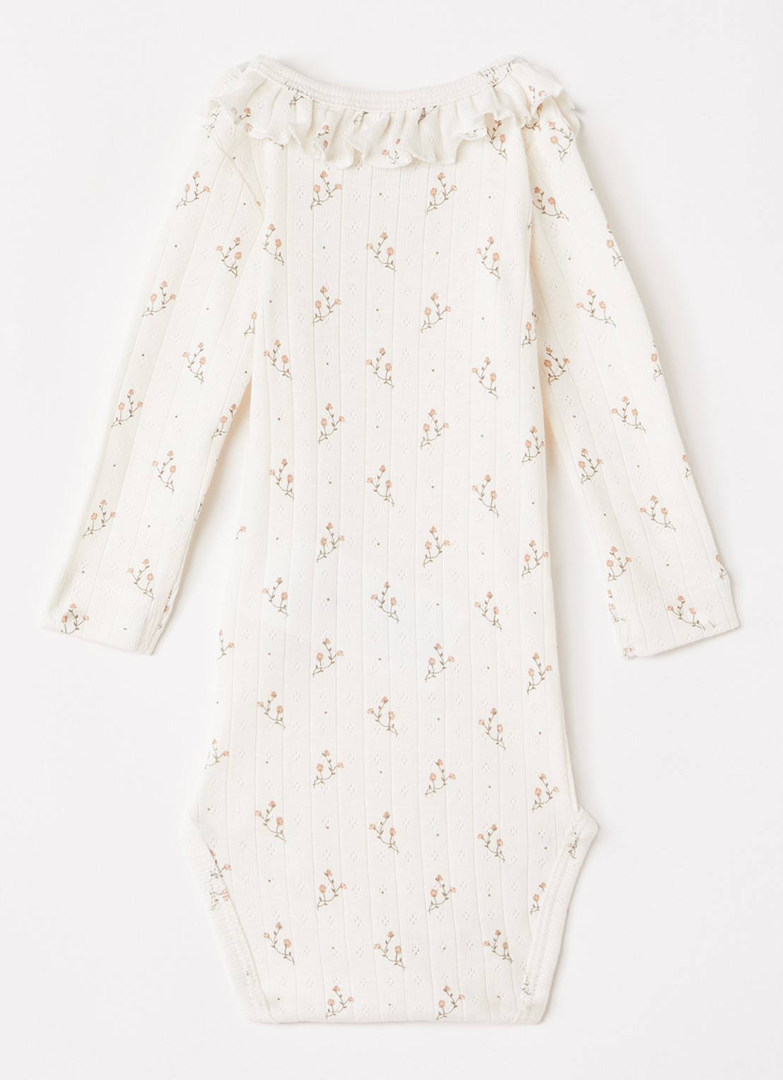 Lil 'Atelier NBFRachello Ria romper met bloemenprint - voorkant 2 creme