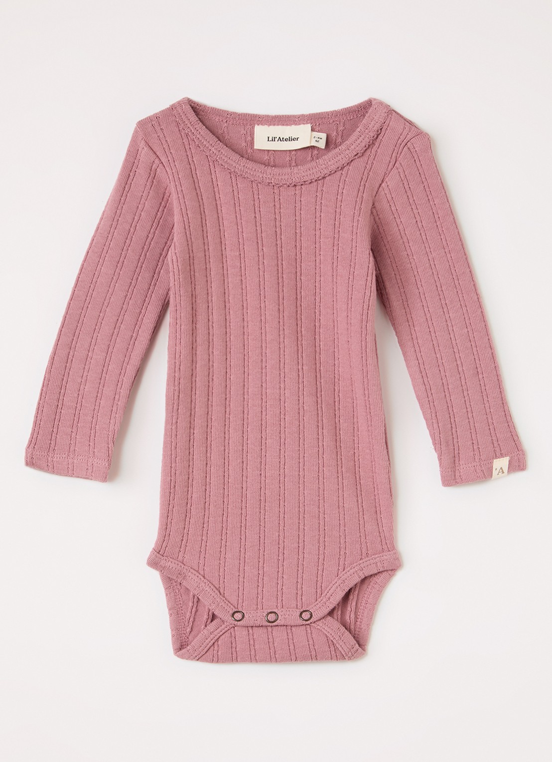 Lil 'Atelier NBFRita romper in katoenblend  - voorkant roze