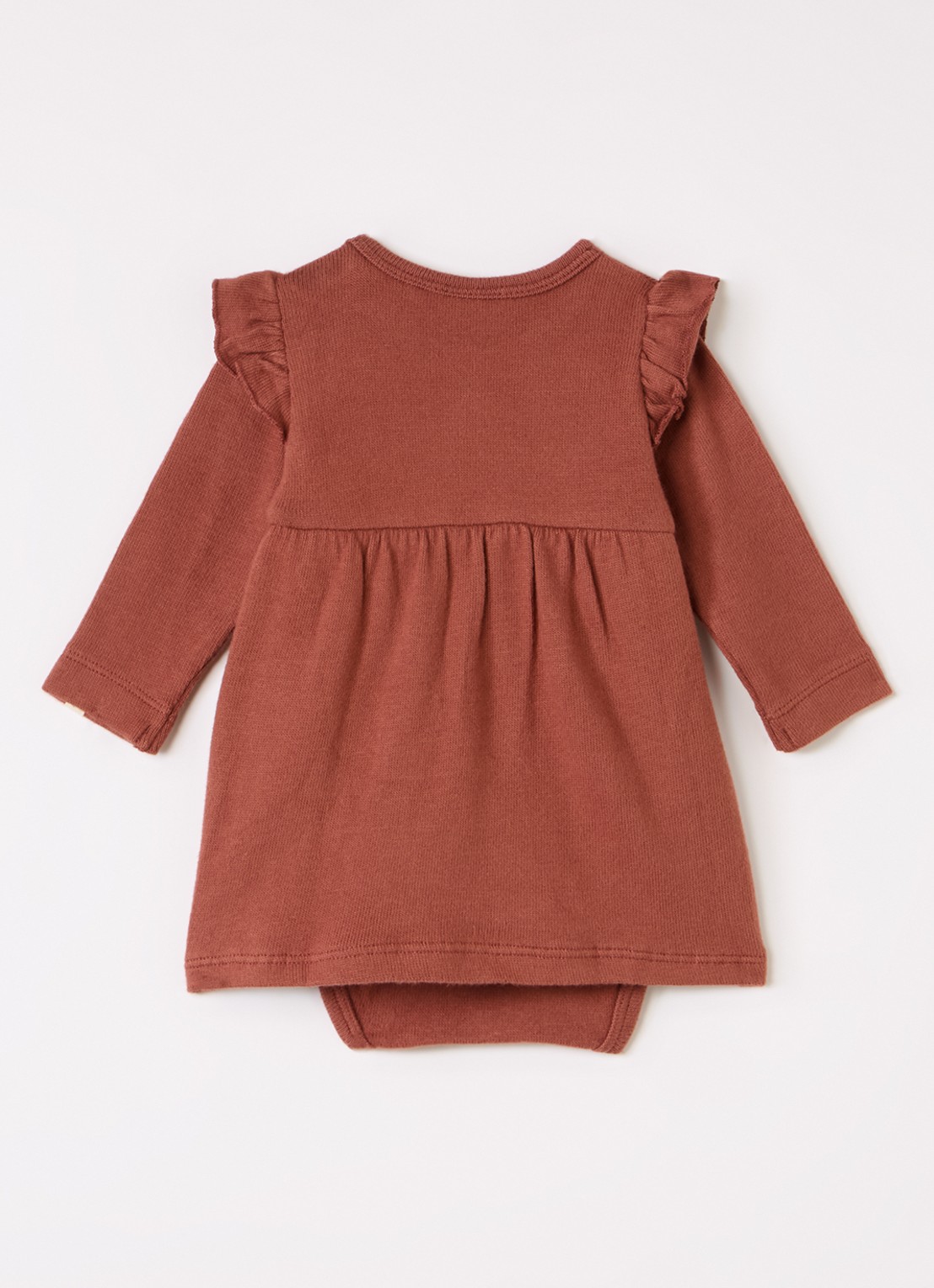 Lil 'Atelier NBFThoro jurk - voorkant 2 roodbruin