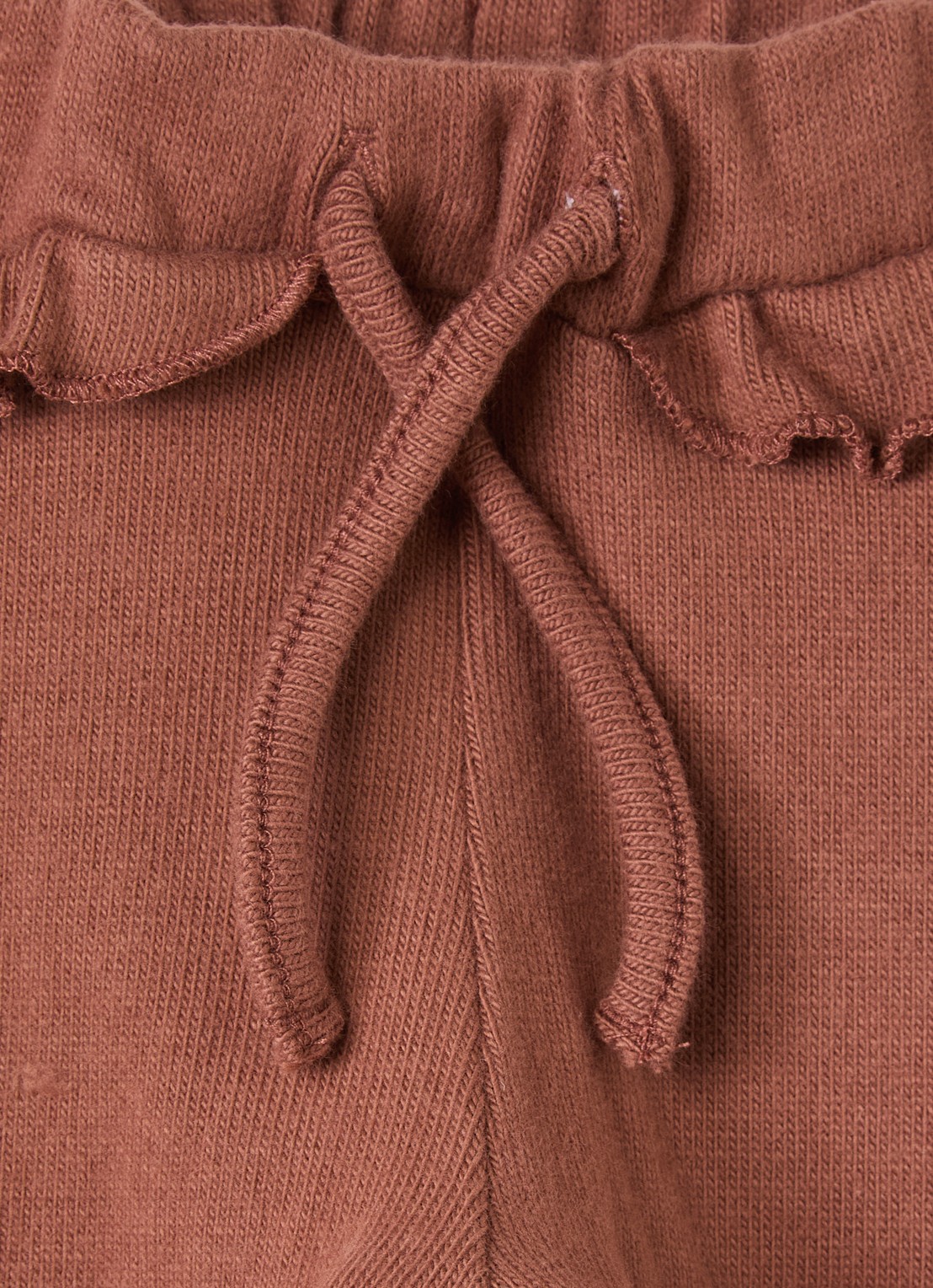Lil 'Atelier NBFThoro loose fit babybroek - detail mahoniebruin