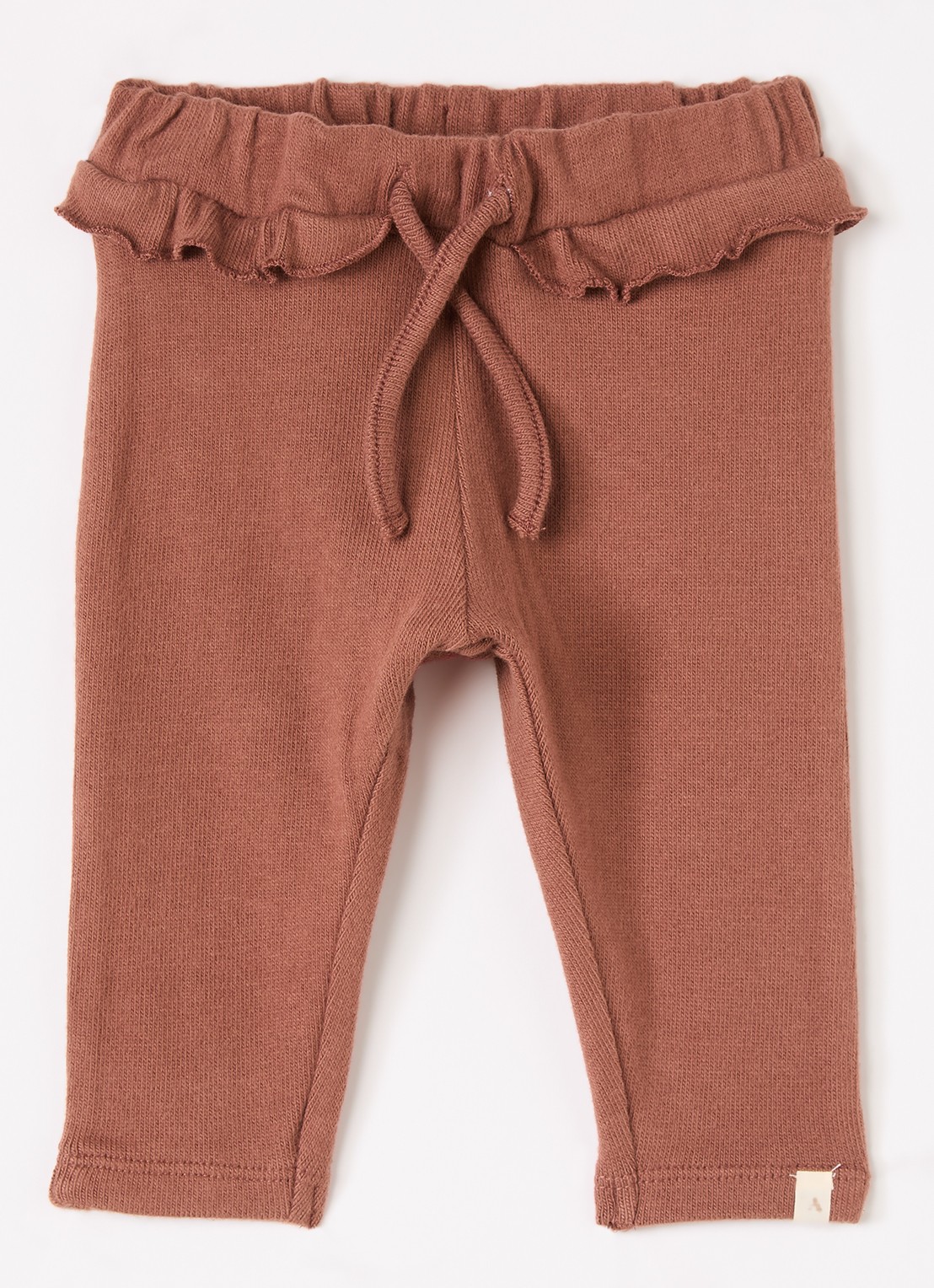Lil 'Atelier NBFThoro loose fit babybroek - voorkant 2 mahoniebruin