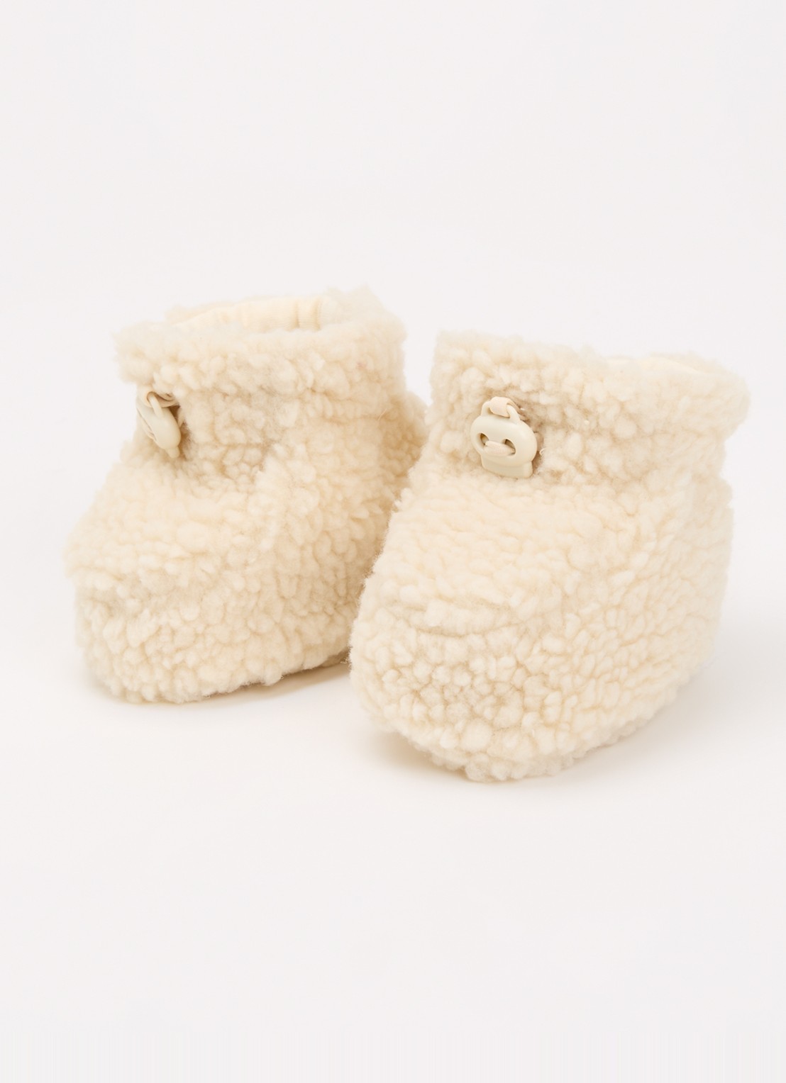 Lil 'Atelier NBMDanco babyslofje van teddy - voorkant 2 grijs
