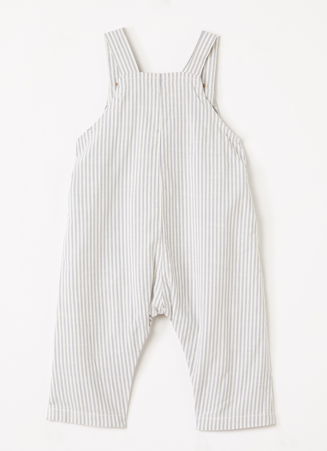 Lil 'Atelier NBMdarko loose fit tuinbroek met steepprint - achterkant gebroken wit