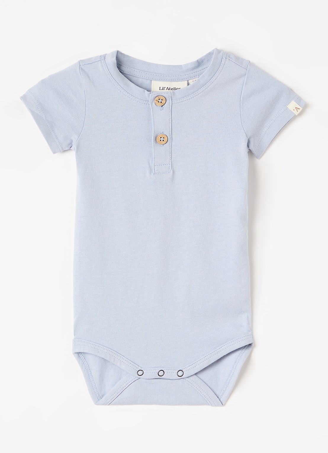 Lil 'Atelier NBMDolan romper met ronde hals - voorkant lichtblauw