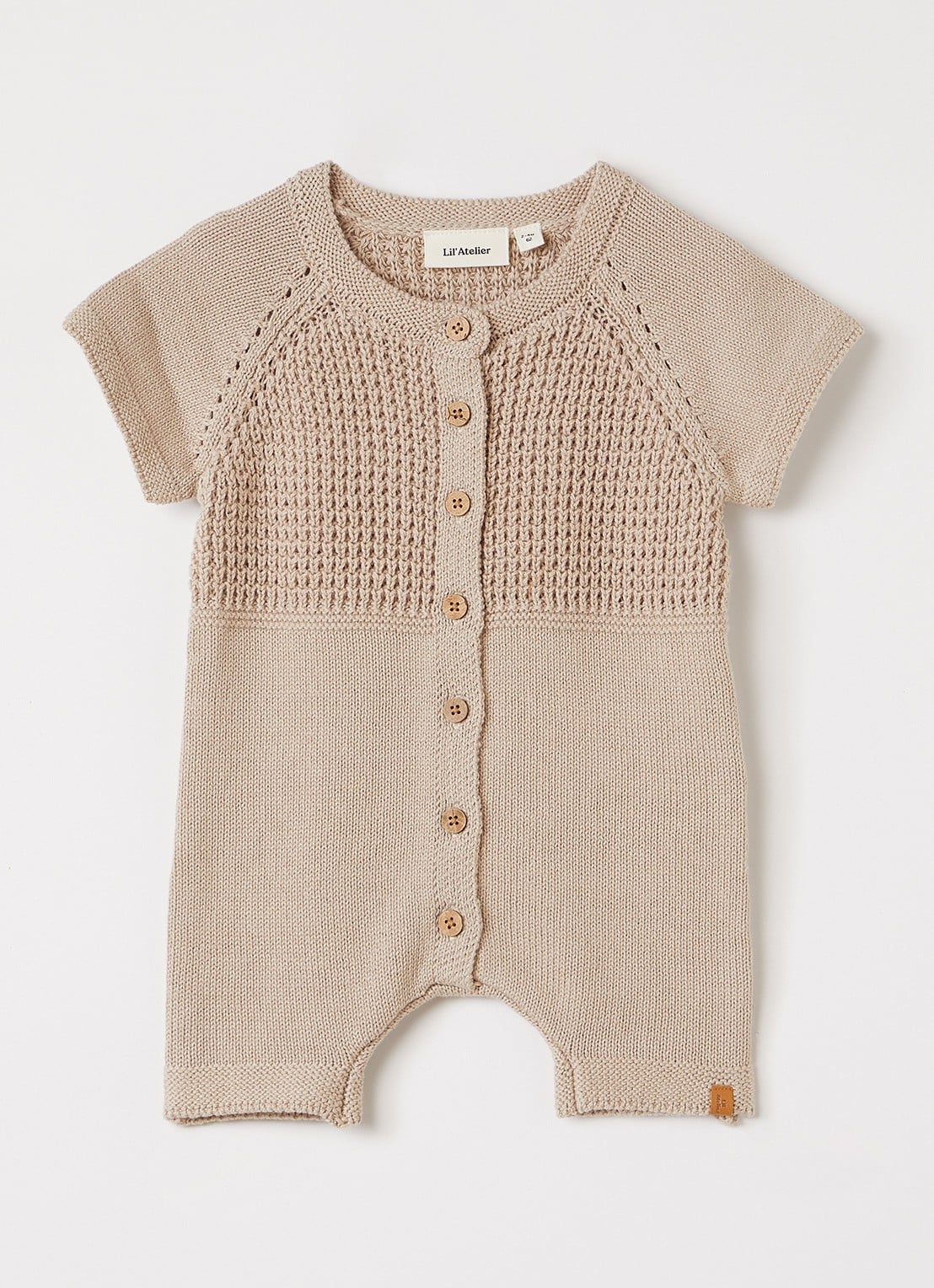 Lil 'Atelier NBMFifer babypak - voorkant 2 beige