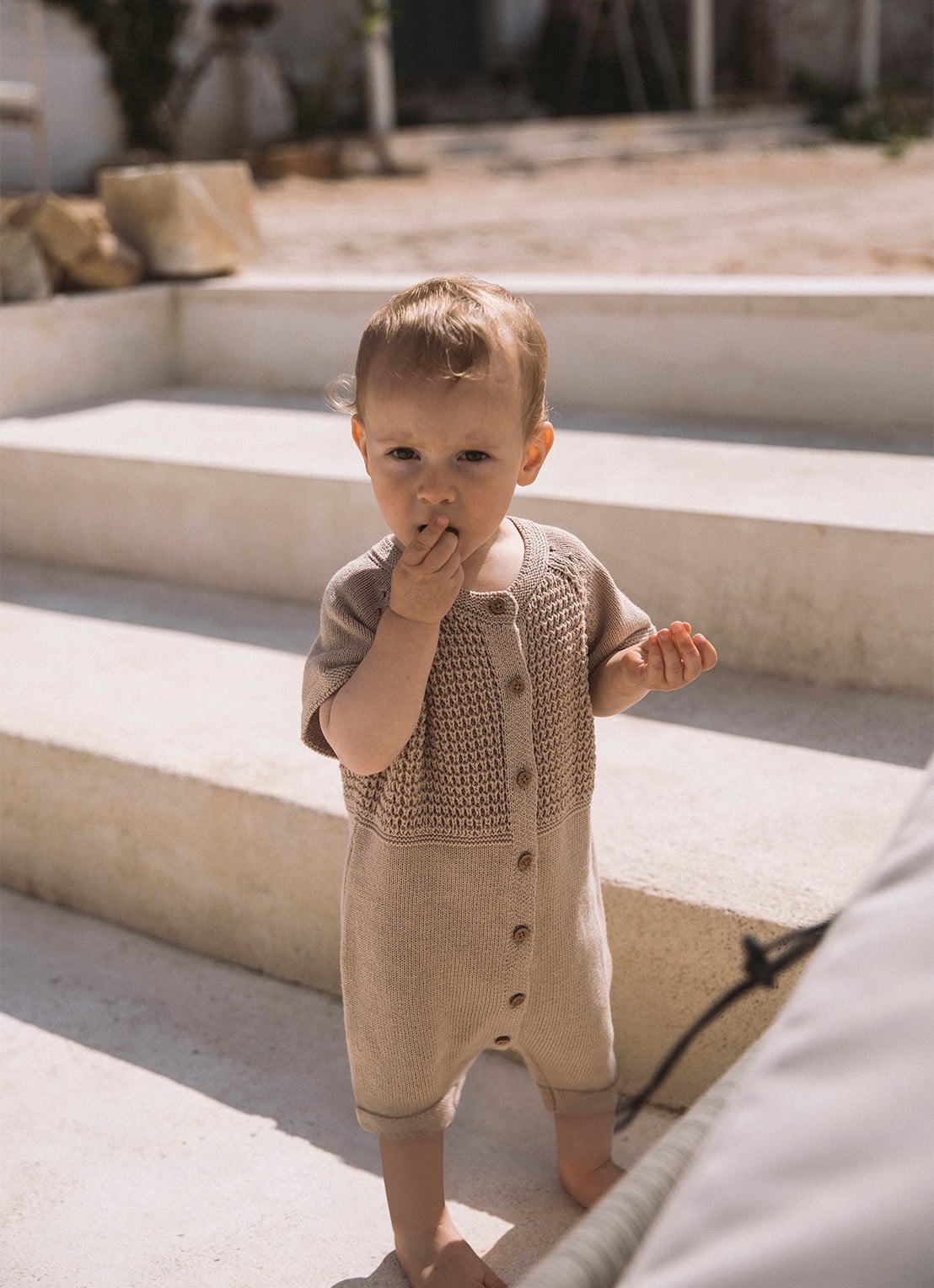 Lil 'Atelier NBMFifer babypak - voorkant 3 beige