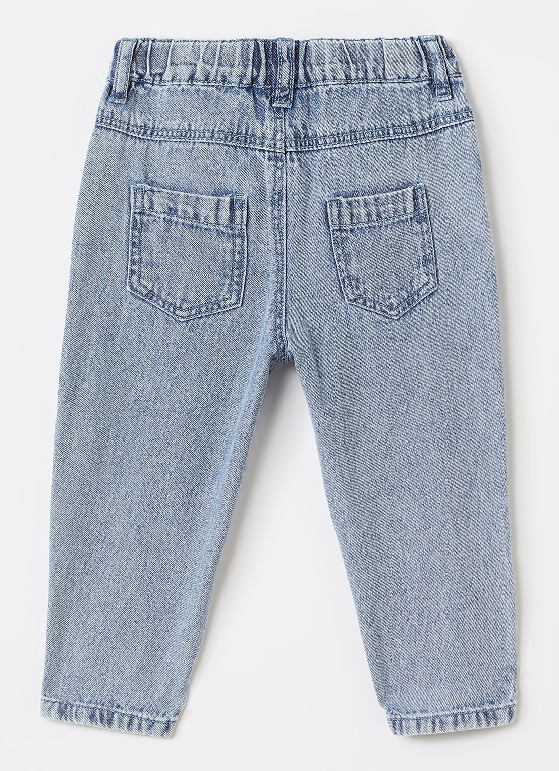 Lil 'Atelier NBMFunda tapered jeans - voorkant 3 indigo