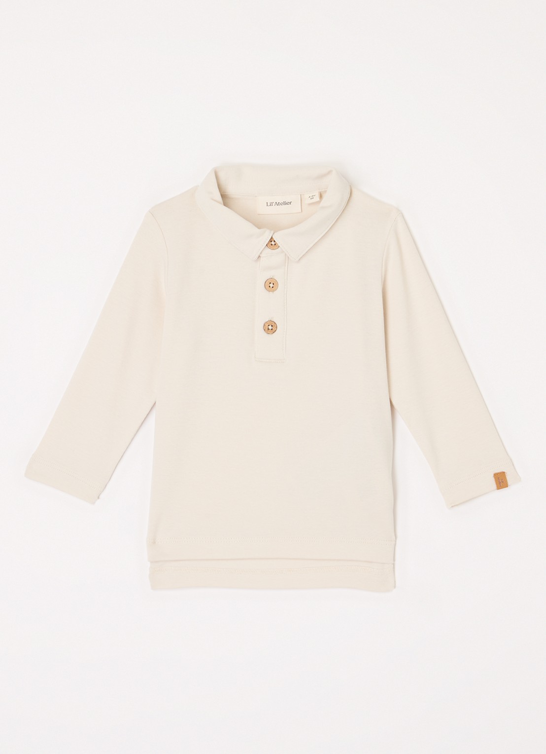 Lil 'Atelier NBMFundo polo  - voorkant creme