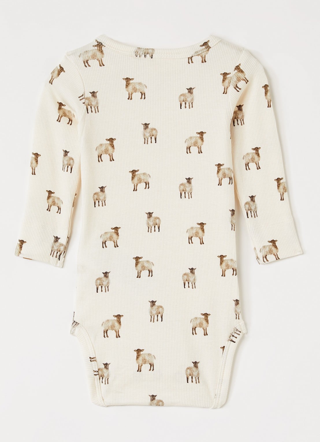 Lil 'Atelier NBMGavo Eko romper met print - voorkant 2 ivoor