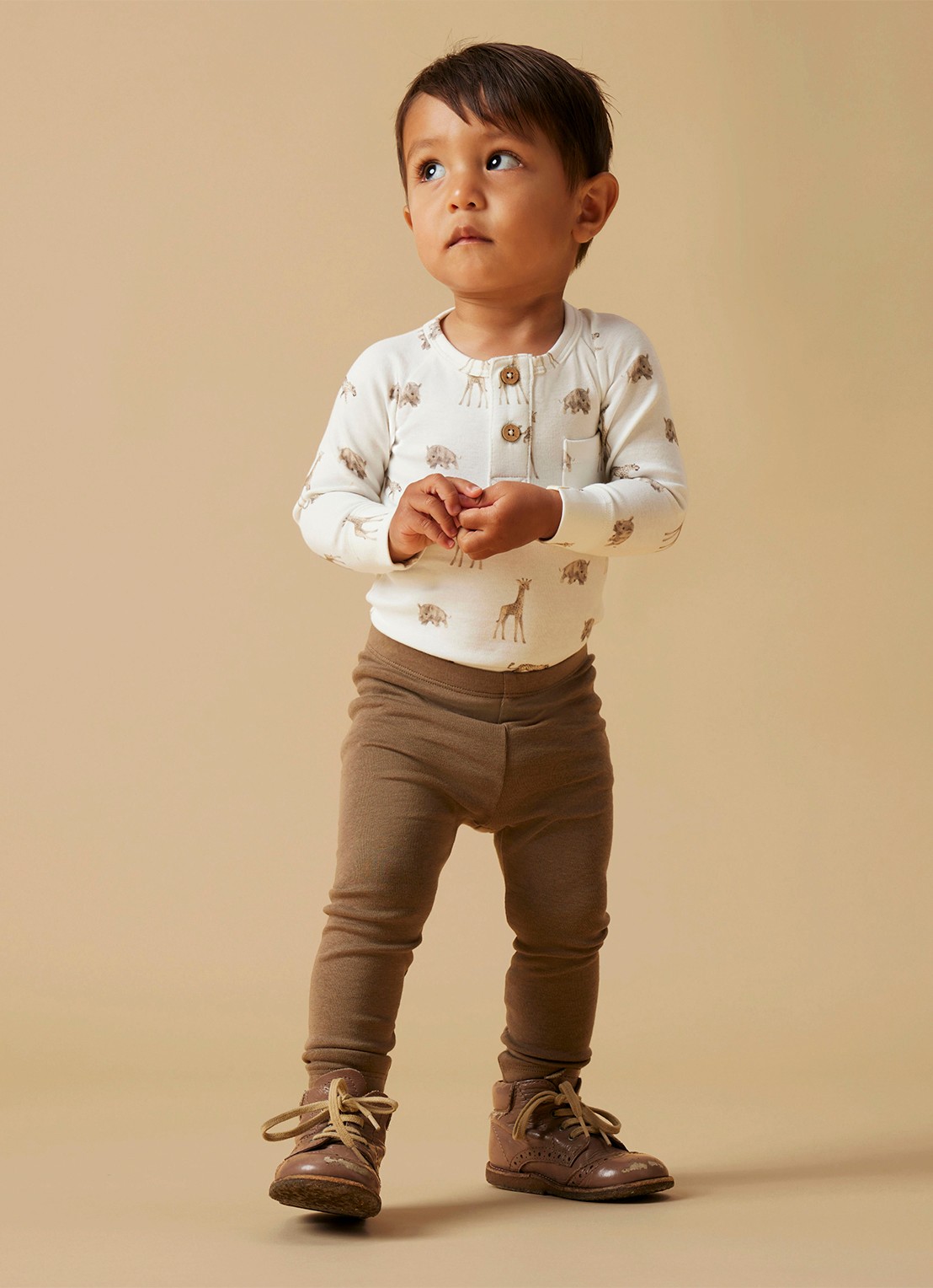 Lil 'Atelier NBMGayo Elm romper met print - voorkant 4 gebroken wit