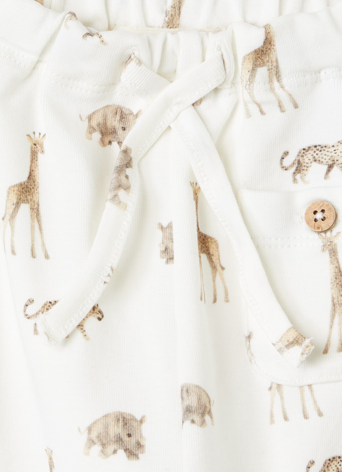 Lil 'Atelier NBMGayo legging met print - detail gebroken wit