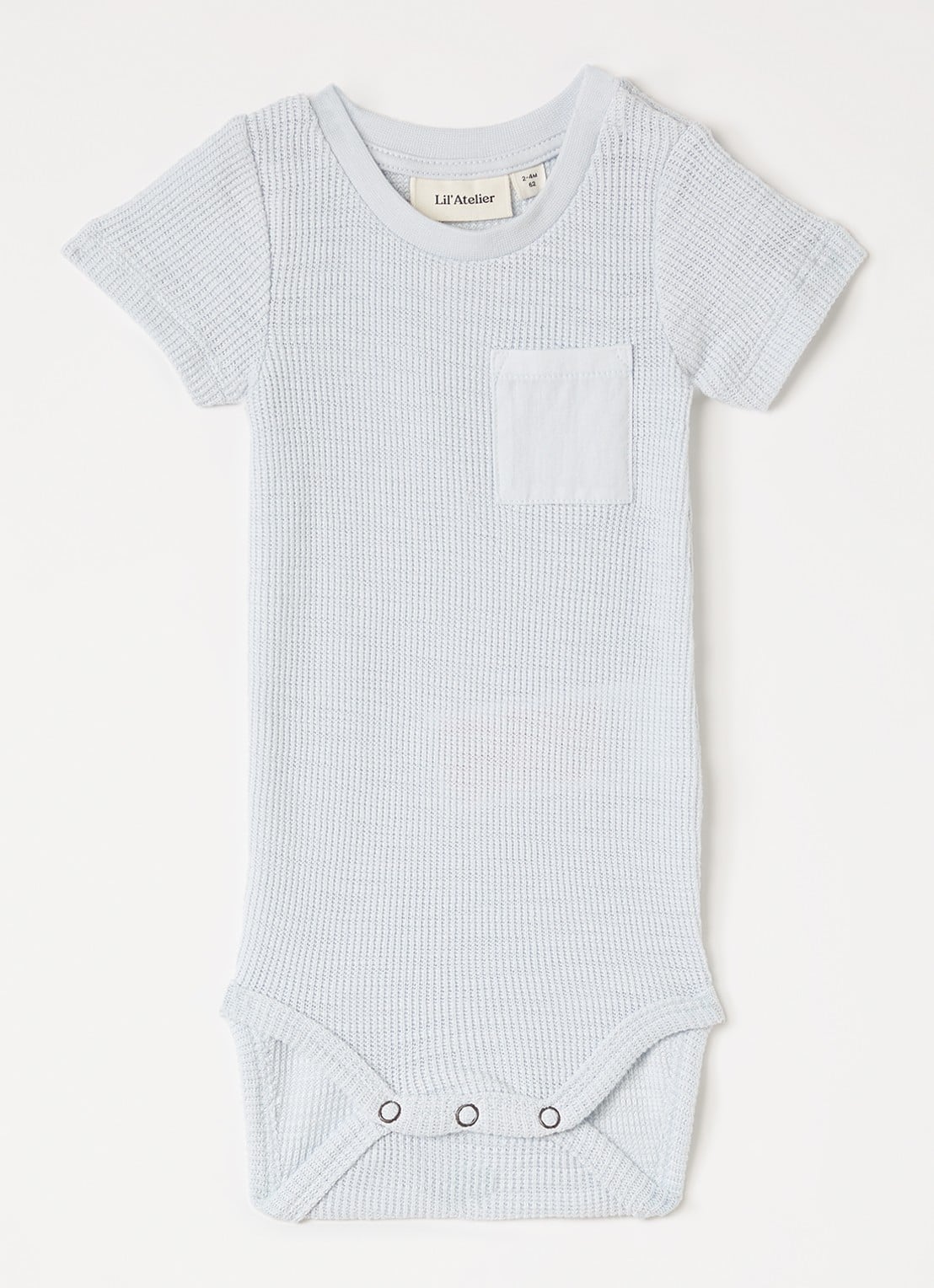 Lil 'Atelier NBMHonjo romper met structuur - voorkant lichtblauw